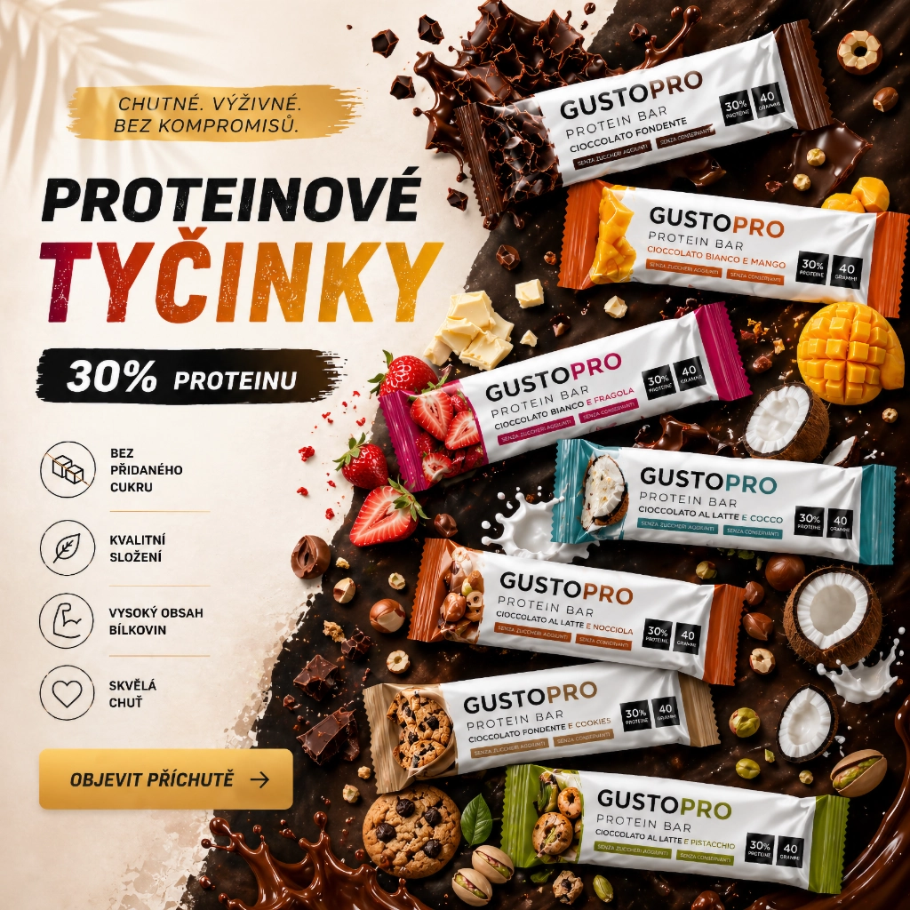 Proteinové tyčinky Gusto