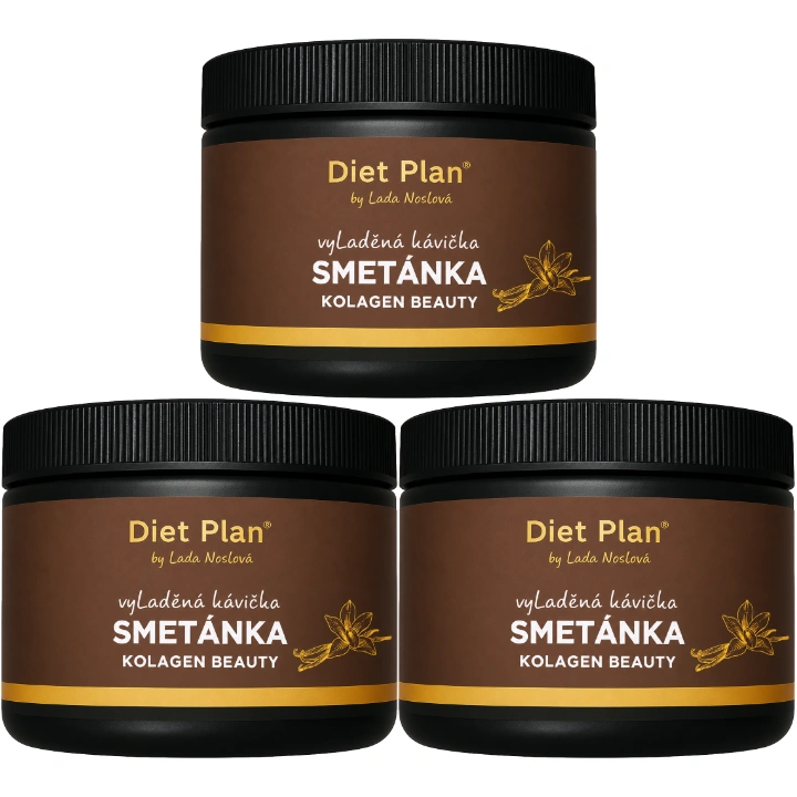 Diet Plan vyLaděná kávička Kolagen smetánka  3 balení
