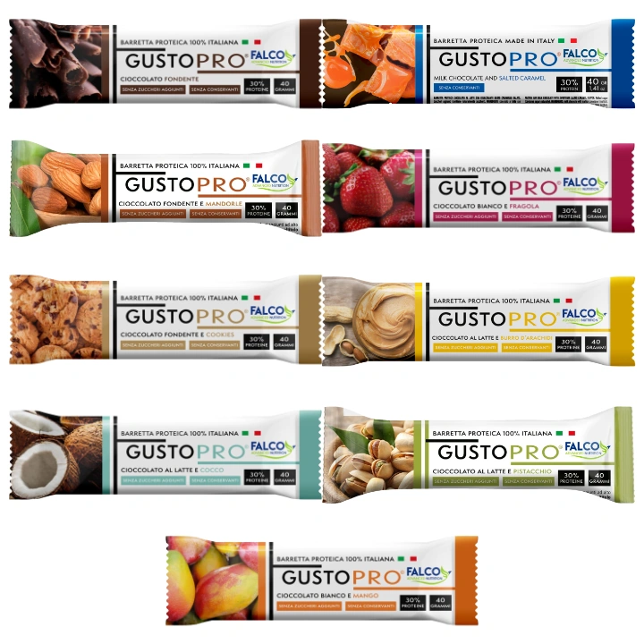 Falco Test Pack proteinové tyčinky čokoládové Gusto Protein 30%