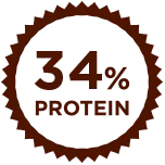 Protein 34%