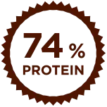 Protein 74%