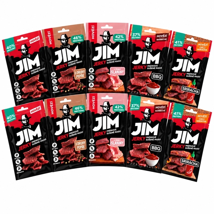 Jim Jerky prémiové vlastní mix 10