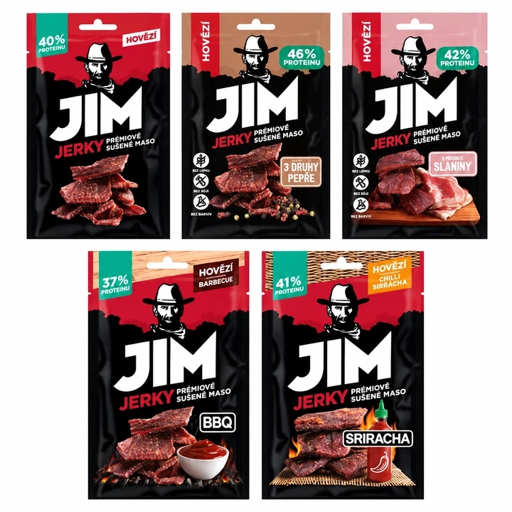 Jim Jerky prémiové vlastní mix 5