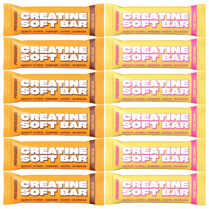 Probrands Soft Creatine Bar mix příchutí