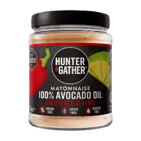 Hunter Gather Mayonnaise 100% Avocado Oil Chipotle Lime - Majonéza avokádová pikantní (L)