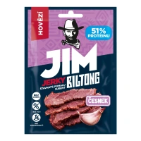 Jim Jerky prémiové biltong hovězí česnek