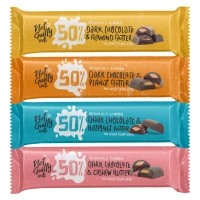 Not Guilty 4x tyčinka hořké čokolády s ořechovou náplní