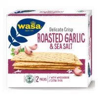 Wasa Delicate Crisp roasted garlic & sea salt